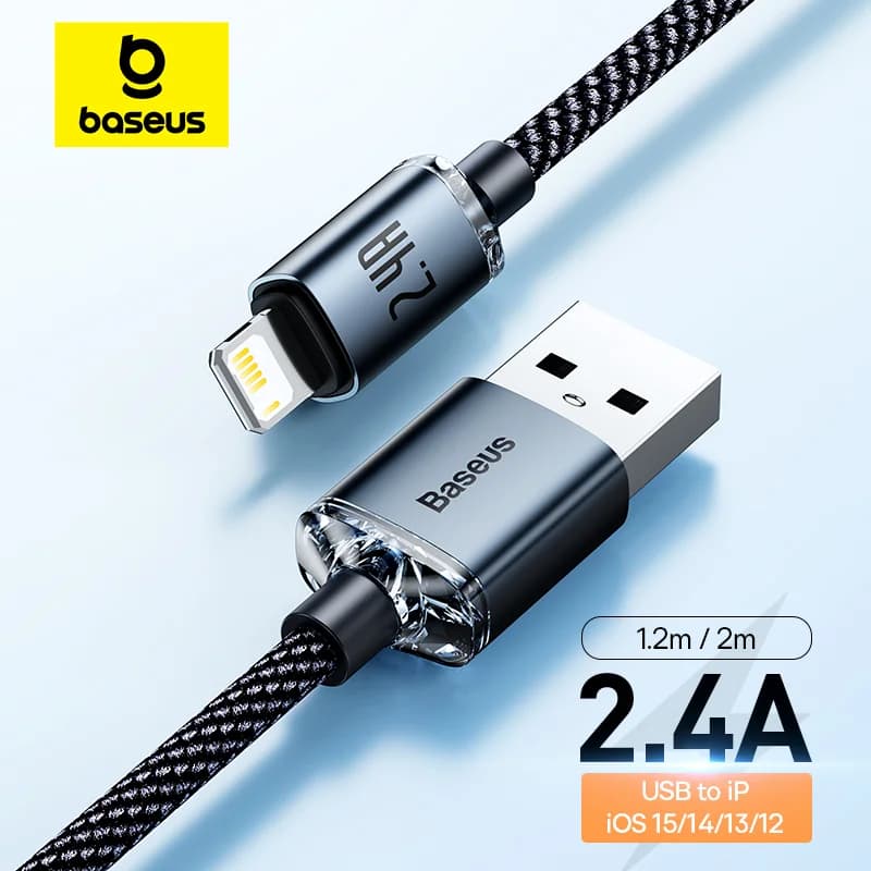 كابل بيانات USB للشحن السريع لأيفون وآيباد